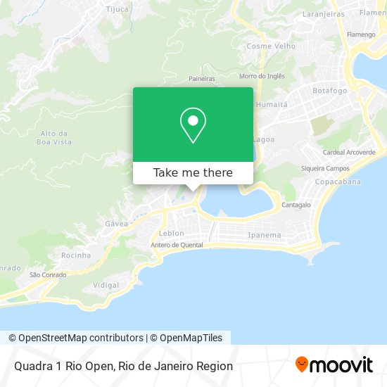 Quadra 1 Rio Open map