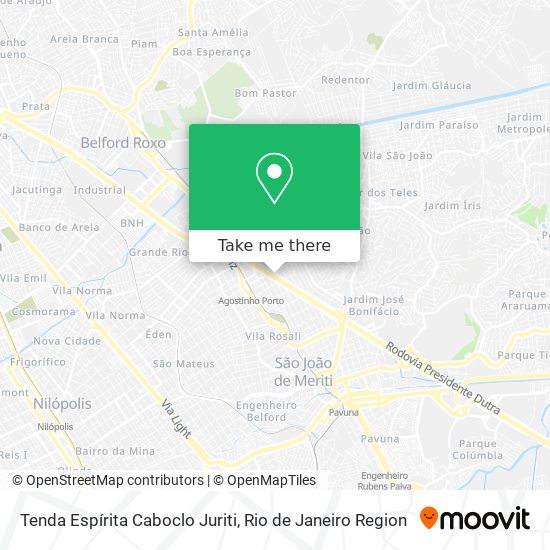 Tenda Espírita Caboclo Juriti map
