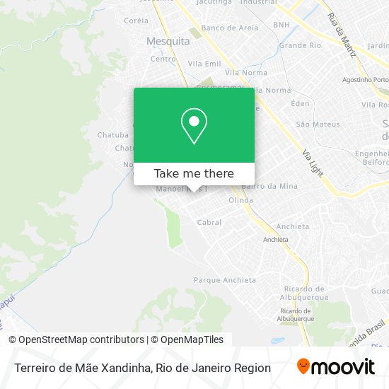 Terreiro de Mãe Xandinha map