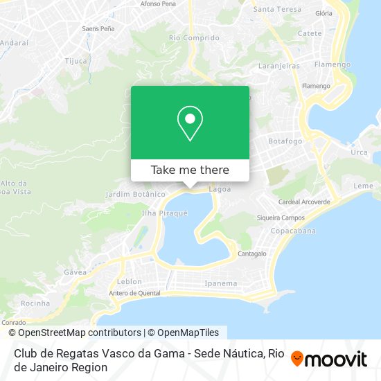 Mapa Club de Regatas Vasco da Gama - Sede Náutica