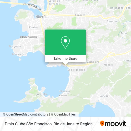 Praia Clube São Francisco map