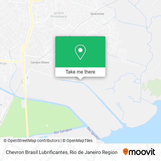 Chevron Brasil Lubrificantes map