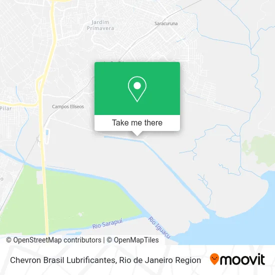Chevron Brasil Lubrificantes map