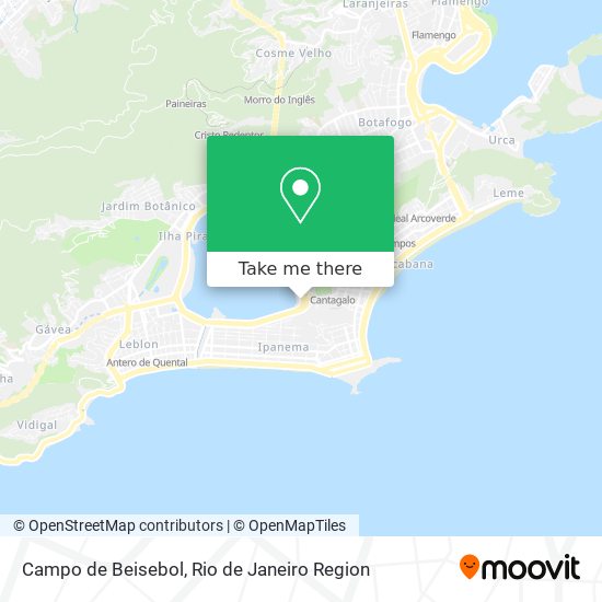 Campo de Beisebol map
