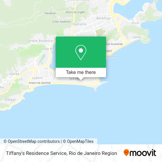 Tiffany's Residence Service map
