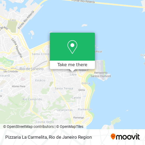 Mapa Pizzaria La Carmelita