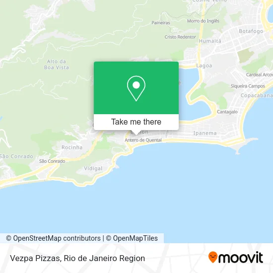 Vezpa Pizzas map