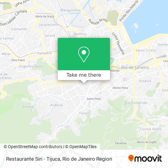 Mapa Restaurante Siri - Tijuca