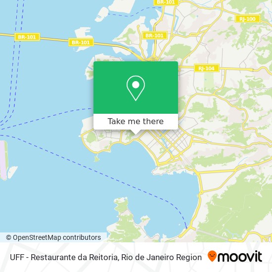 Mapa UFF - Restaurante da Reitoria