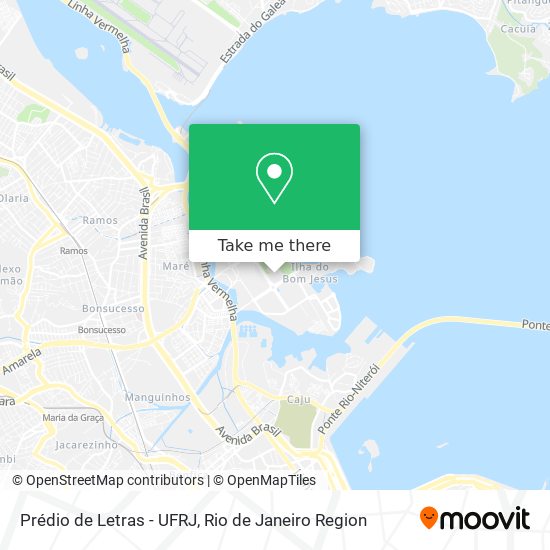 Prédio de Letras - UFRJ map