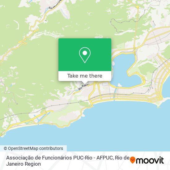 Mapa Associação de Funcionários PUC-Rio - AFPUC