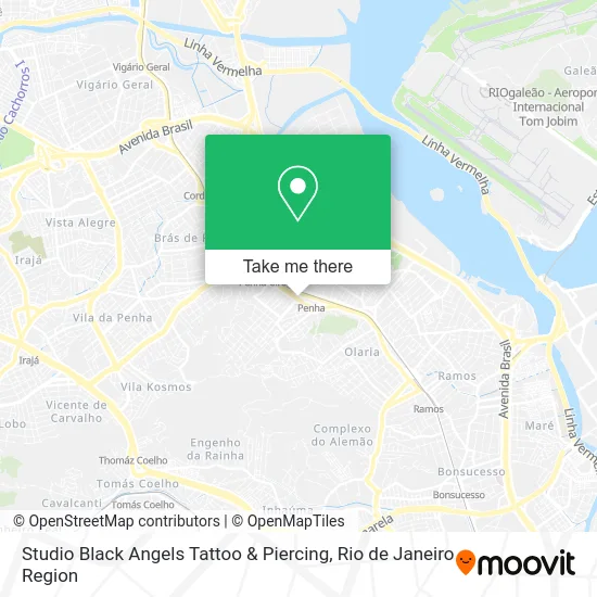 Studio Black Angels Tattoo & Piercing map