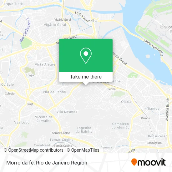 Morro da fé map