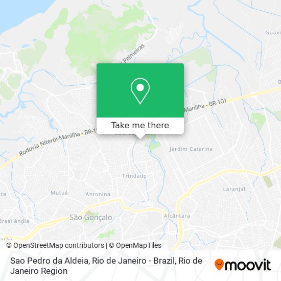 Mapa Sao Pedro da Aldeia, Rio de Janeiro - Brazil