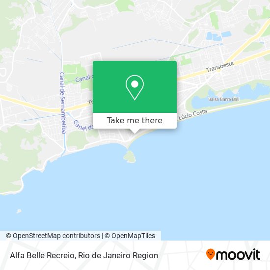 Mapa Alfa Belle Recreio