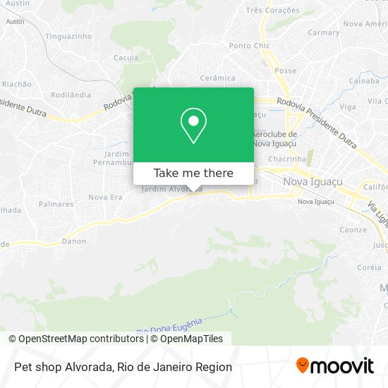 Pet shop Alvorada map