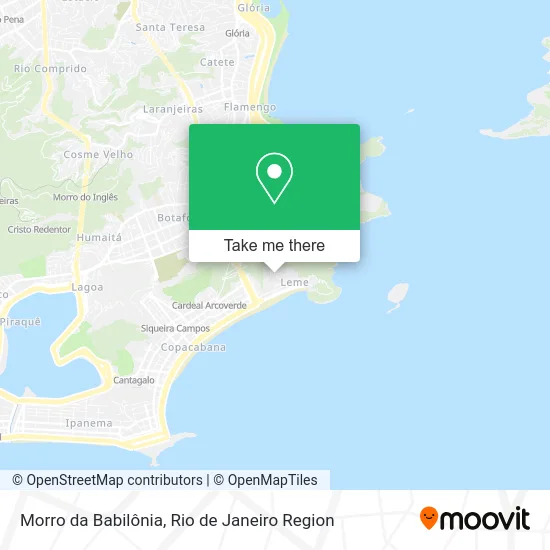 Morro da Babilônia map