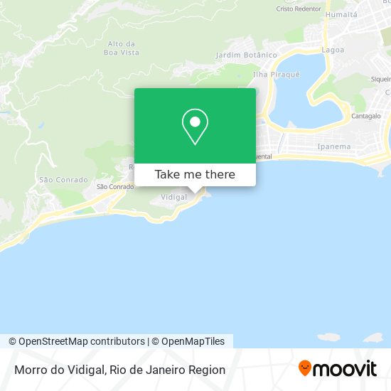 Morro do Vidigal map