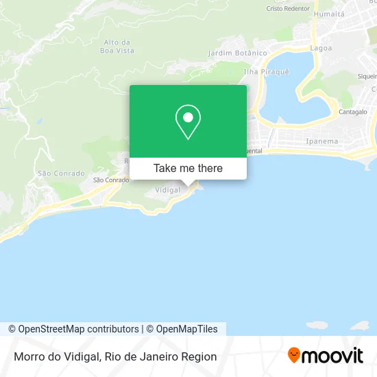 Morro do Vidigal map
