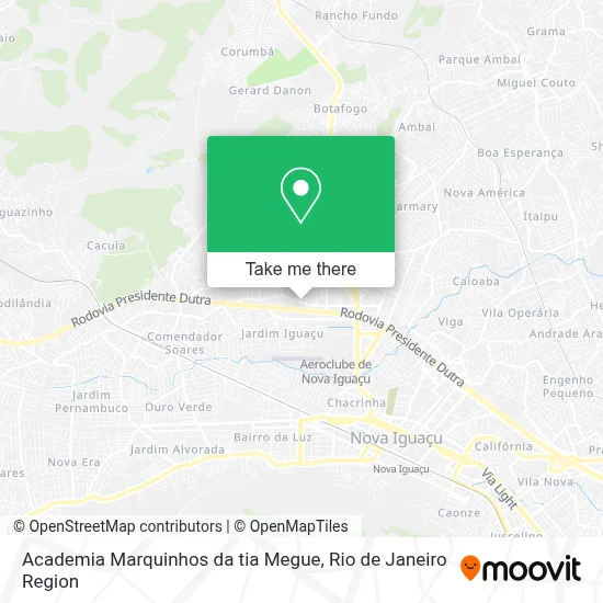 Academia Marquinhos da tia Megue map