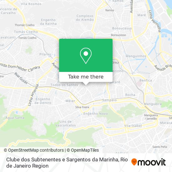 Mapa Clube dos Subtenentes e Sargentos da Marinha