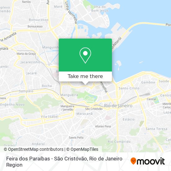 Mapa Feira dos Paraíbas - São Cristóvão