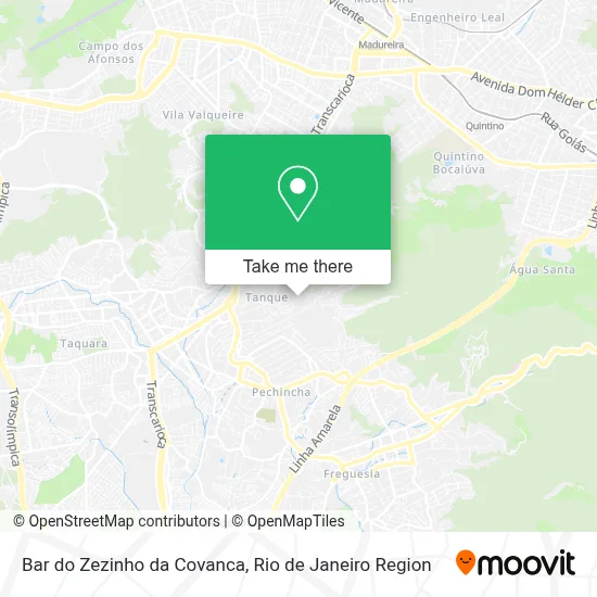 Bar do Zezinho da Covanca map