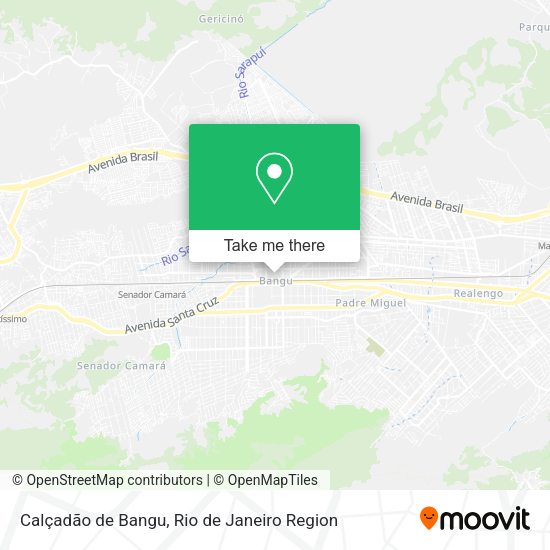 Calçadão de Bangu map