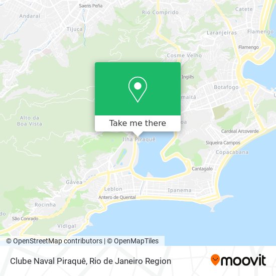 Mapa Clube Naval Piraquê