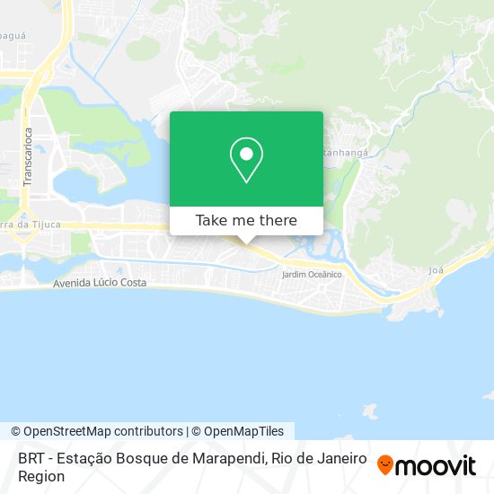 BRT - Estação Bosque de Marapendi map