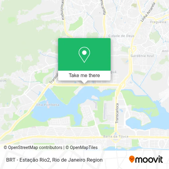 BRT - Estação Rio2 map
