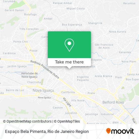 Espaço Bela Pimenta map