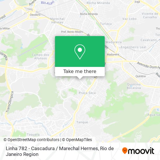 Linha 782 - Cascadura / Marechal Hermes map