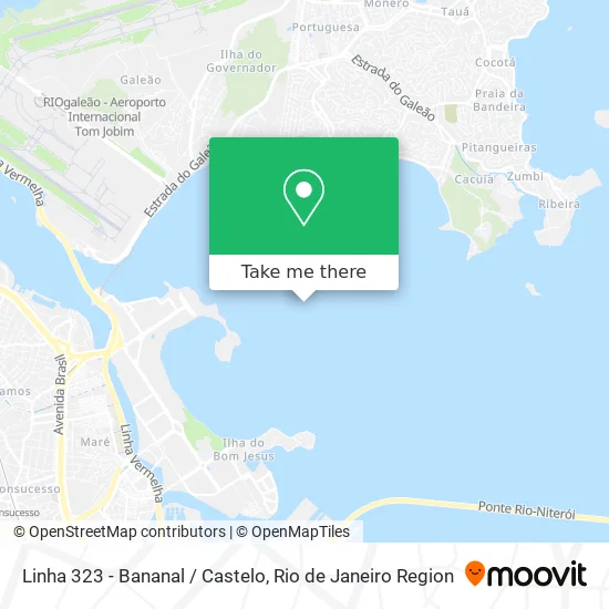 Linha 323 - Bananal / Castelo map