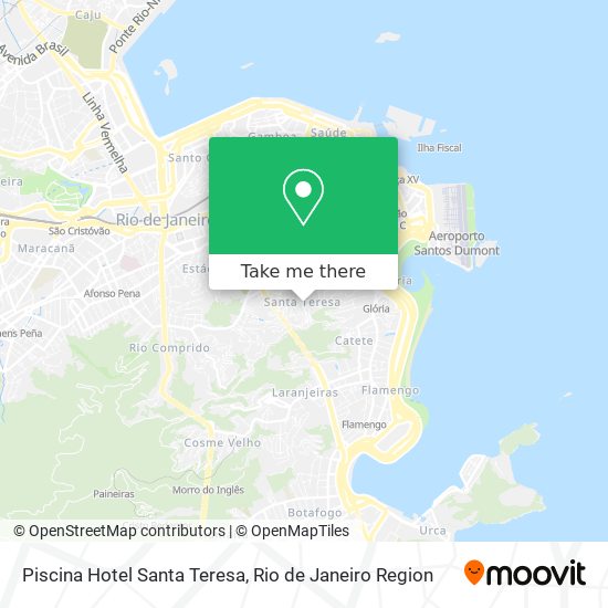 Piscina Hotel Santa Teresa map