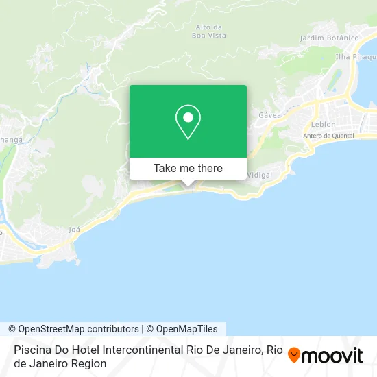 Piscina Do Hotel Intercontinental Rio De Janeiro map