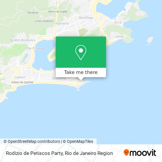 Rodízio de Petiscos Party map