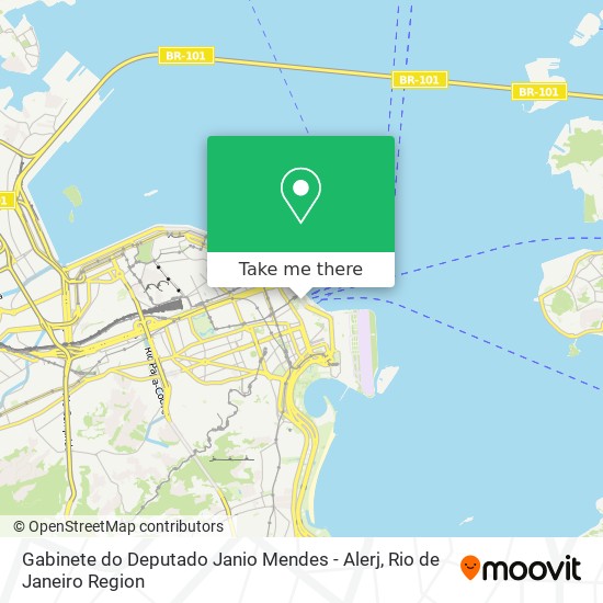 Gabinete do Deputado Janio Mendes - Alerj map