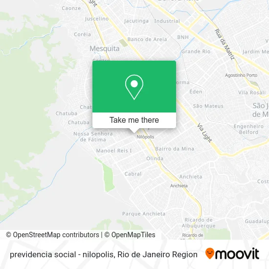 previdencia social - nilopolis map