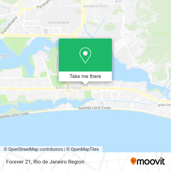 Forever 21 map