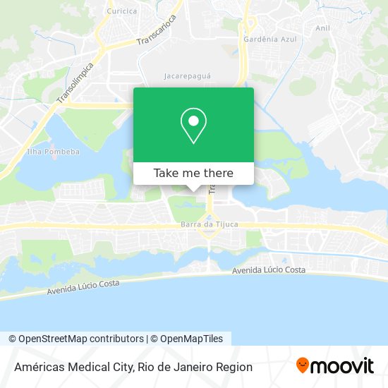 Américas Medical City map