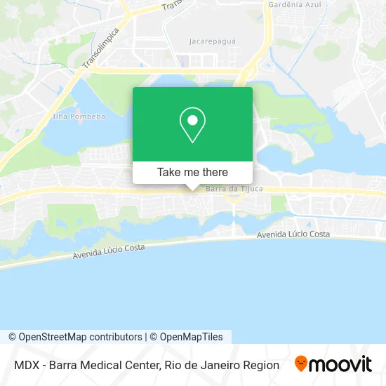 MDX - Barra Medical Center map