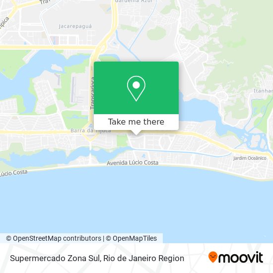 Mapa Supermercado Zona Sul