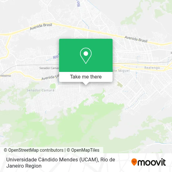Universidade Cândido Mendes (UCAM) map