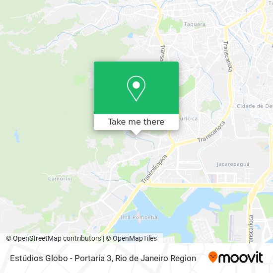 Mapa Estúdios Globo - Portaria 3