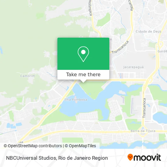 NBCUniversal Studios map