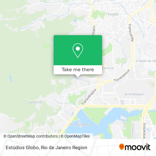 Mapa Estúdios Globo