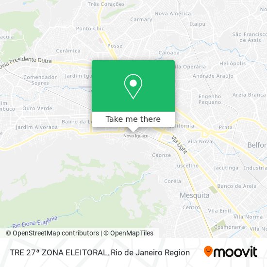 TRE 27ª ZONA ELEITORAL map