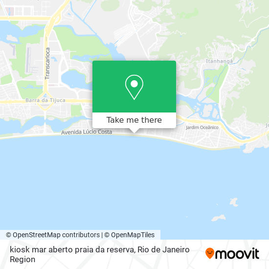 Como Llegar A Kiosk Mar Aberto Praia Da Reserva En Barra Da Tijuca En Autobus O Metro