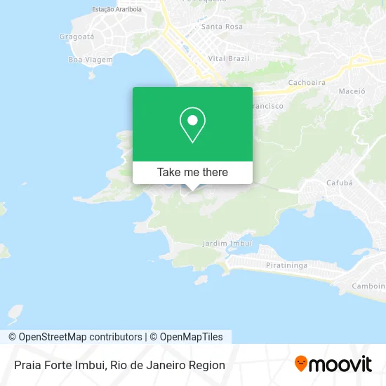 Praia Forte Imbui map